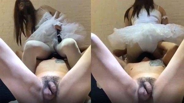 伪娘元气酱隔着舞蹈服被狗奴用大鸡吧操自.己的鸡吧
